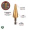 Performance Tool Titanium HSS Step Drill Bit 1/4 to 3/4 in. W7778 - alternate 4