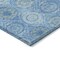 Homeroots 10' X 14' Denim Blue Sky Blue And Ivory Floral Medallion Washable Indoor Outdoor Area Rug 614586 - alternate 5