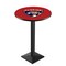 Holland Bar Stool Co 42" Blk Wrinkle Florida Panthers Pub Table, 36" dia. Top L217B4236FlaPan - alternate 1