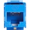 Black Box Cat6A Keystone Jack - Unshielded, Rj45, Blue C6AJA70-BL-R2 - alternate 2