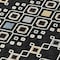 Homeroots 3' X 5' Black Ivory And Blue Geometric Washable Indoor Outdoor Area Rug 612172 - alternate 6