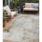 Homeroots 5' X 8' Linen Gray And Ivory Abstract Washable Indoor Outdoor Area Rug 616869 - alternate 1