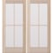 Doornmore G104, 74.5" x 82" ( 2x36" Door) Left Hand, Mahogany SDL 4 Lite Exterior Door G104-SW-3680_2_LI - alternate 1