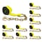 Mytee Products 4inx30ft Winch Straps w/chain, Flatbed tie down straps WLL 5400 lbs, 10PK WS430Cx10 - alternate 6