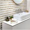 Apollo Tile 12x12 Eastern White, Beige Travertine Marble Polished Floor and Wall Mosaic Tile 5 sqft/case, 5PK APLKB88C02A - alternate 6