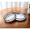 Homeroots Set of Two Black Round Metal And Mirrored Glass Vanity Trays 376025 - alternate 5