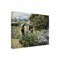 Trademark Fine Art Outdoor Canvas Art - Marcus Jules 'Renoir, Picking flowers' Wall Art for Patios, or Gardens GRL00879-OC1824WR - alternate 1