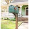 Architectural Mailboxes Elite, Large Post-Mount Mailbox, Green E1600GAM - alternate 3