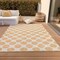 Homeroots 10' X 14' Peach And Ivory Polka Dot Washable Indoor Outdoor Area Rug 614934 - alternate 3