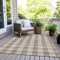 Homeroots 5' X 8' Beige And Brown Plaid Washable Indoor Outdoor Area Rug 595458 - alternate 3