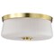 Nuvo Lune, 3 Light Flush Mount, Vintage Brass Finish, Etched White Glass 60/8230 - alternate 2