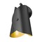 Z-Lite Salone 1 Light Wall Sconce, Matte Black/Matte Black Outer, Gold Inner, 7 In W 1951-1S-MB - alternate 3
