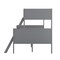 Flash Furniture Dallas Bunk Bed Twin Over Full, Convertible Slatted Solid Wood Bunk Bed Frame w/Ladder, Gray MG-0900-31-TFB-GY-GG - alternate 6