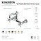 Kingston Brass Two-Handle Wall Mount Bridge Kitchen Faucet, Antique Brass KS3253BEX - alternate 5