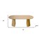 Homeroots 79" Brown Solid Wood Double Pedestal Base Oval Dining Table 720463 - alternate 2