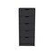 Homeroots 18" Black Five Drawer Standard Chest 524962 - alternate 4
