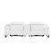 Homeroots 90in White and Black Italian Leather Power Reclining Loveseat With Storage 720567 - alternate 2