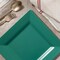 Smarty Had A Party 6.5" Hunter Green Square Plastic Cake Plates (120 Plates), 120PK 9916-CASE - alternate 4