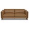 Homeroots 83" Brown Leather Sofa 641134 - alternate 2