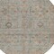 Homeroots 8' Taupe Terra Cotta And Tan Round Floral Washable Indoor Outdoor Area Rug 604739 - alternate 5