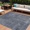 Homeroots 10' X 14' Blue And Gray Medallion Washable Indoor Outdoor Area Rug 616429 - alternate 1