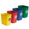 Acrimet Wastebasket Bin, 3.25 Gallon/ 13 Quart/ 12 Liter (Plastic) (Green and Blue), 2PK 572 - alternate 1