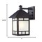 Homeroots Petite Antique Bronze Frosted Glass Lantern Wall Light 398638 - alternate 2