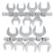 Sunex 14 Pc 1/2" Dr. Jumbo SAE Crowfoot Wrench Set 9721A - alternate 1
