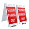 Signmission Student Parking Only, A-Frame & 2 Decals Installed, Heavy-Duty Plastic Frame SBHD-D-2436-Student Parking Only - alternate 4