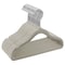 Elama Home 50 Piece Kids Non-Slip Velvet Cloths Hangers with Notched Shoulders in Gray 750124335M - alternate 4