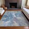 Homeroots 8' X 10' Denim Blue And Linen Abstract Washable Indoor Outdoor Area Rug 615599 - alternate 6