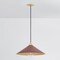 Hudson Valley Lighting Clivedon 20 in. Pendant in Aged Brass/Soft Crimson by Mark D. Sikes MDS1402-AGB/CRN - alternate 3