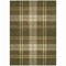 Homeroots 9' X 12' Olive Green Gold And Brown Plaid Washable Indoor Outdoor Area Rug 596355 - alternate 4
