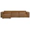 Homeroots 122" Brown Leather Modular Sofa 641017 - alternate 1