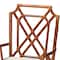 Bali & Pari Emery Marbled Tortoise Natural Rattan Dining Chair, Armchair Style 268-14700-ZORO - alternate 3