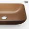 Vigo Amber Sottile Rectangular Glass Bathroom Vessel Sink VG07091 - alternate 4