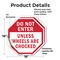 Signmission Do Not Enter Unless Wheels Are Choc, 18 inch X 18 inch, Vinyl Decal, 2PK OC-D-2PACK-18-39 - alternate 3