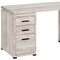 Homeroots 60" Taupe L Shape Computer Desk With Three Drawers 333523 - alternate 8