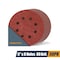 Powertec 5 in. 8 Hole Hook and Loop Sanding Discs, Aluminum Oxide, 80 Grit, 50PK 45008-P2N - alternate 1