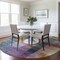 Homeroots 8' Blue Green And Purple Round Abstract Washable Indoor Outdoor Area Rug 604284 - alternate 5