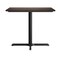 Flash Furniture 36" Square Tabletop, Seamless Surface Technology, Dark Brown with 30"x30" Black Table Height X-Base ST-SQ36-WBR-T3030-GG - alternate 3