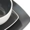 Gibson Elite Soho Lounge 16 Piece Soft Square Stoneware Dinnerware Set in Grey 78938.16 - alternate 5