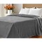 Homeroots Queen Gray And Silver Fleece Woven Polka Dots Plush Blanket 549109 - alternate 2