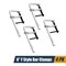 Powertec 12 in. Heavy Duty F Style Bar Clamps, 3-1/4 in. Throat Depth, 480 lb Clamping Force (4-Pack) 72338-P2 - alternate 1