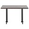 Flash Furniture Bennett 30 in x 48 in Solid Wood Indoor Tabletop in Dark Brown with Dual 5 in x 22 in Dining GSF-REC3048-DKBRN-T0522-GG - alternate 4