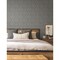 York Wallcoverings Looking Glass Charcoal Wallpaper FM1104 - alternate 5
