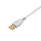 Monoprice Usb 2.0 A M To A F Cable 1.5 ft., White 8604 - alternate 4
