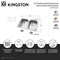 Kingston Brass 33-Inch Stainless Steel Self-Rimming Double Bowl Drop-In Kitchen Sink, 4-Hole with Strainer KGKTD332271 - alternate 2