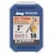 Kreg No. 8 X 2 in. L Square Zinc-Plated Coarse Pocket-Hole Screw 50 pk SML-C2 - 50 - alternate 2