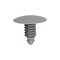 Auveco Retainer; Head Diameter: 21mm, Stem Diameter: 7.7mm, Stem Length: 16mm, Light Gray Nylon, 10PK 21941 - alternate 1